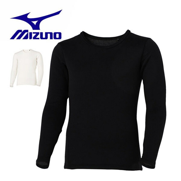 ミズノ バイオギア ブレスサーモデラックスウォーム クルーネック 長袖シャツ アンダーウェア ゴルフウェア メンズ 2025年秋冬モデル M-XL E2MJC505