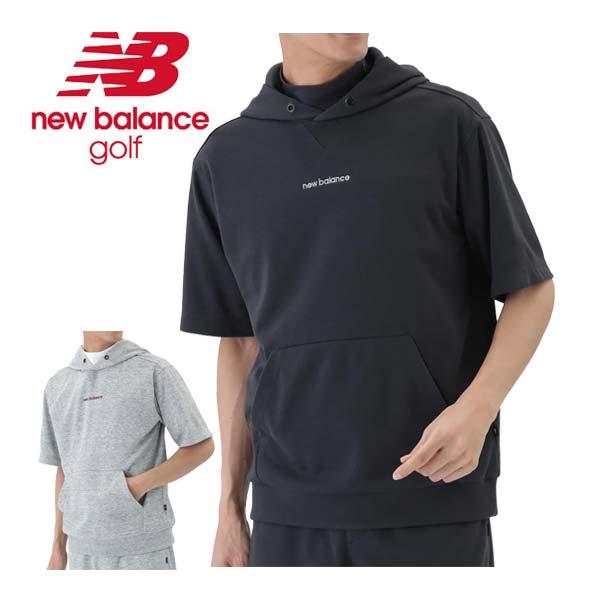 ニューバランス ゴルフ スウェット プルオーバー 半袖 フーディー ウェア メンズ 2025年秋冬モデル M-LL 012-5264001