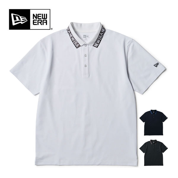 ニューエラ ゴルフ Collar Logo 鹿の子 半袖 ポロシャツ ウェア メンズ 2026年春夏モデル M-XXL