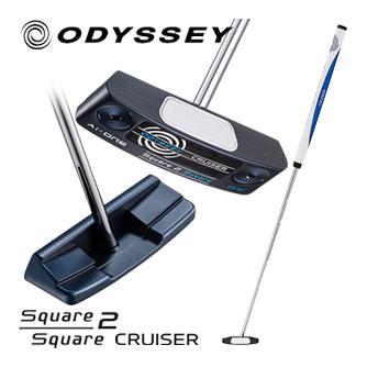 オデッセイ 数量限定 Ai-ONE SQUARE 2 SQUARE DOUBLE WIDE CRUISER ZT OS パター STROKE LAB 140 スチールシャフト