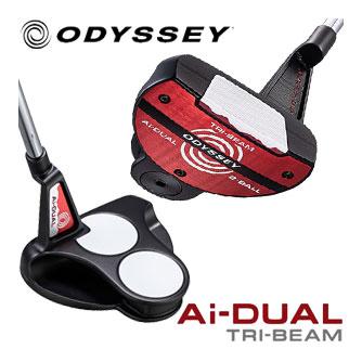オデッセイ Ai-DUAL TRI-BEAM 2ボール CH パター STROKE LAB 90 スチールシャフト