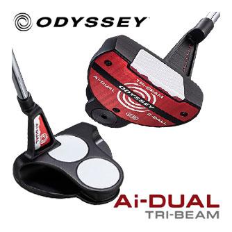 オデッセイ Ai-DUAL TRI-BEAM 2ボール CS パター STROKE LAB 90 スチールシャフト
