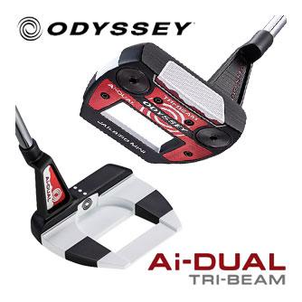 オデッセイ Ai-DUAL TRI-BEAM JAILBIRD MINI CH パター STROKE LAB 90 スチールシャフト
