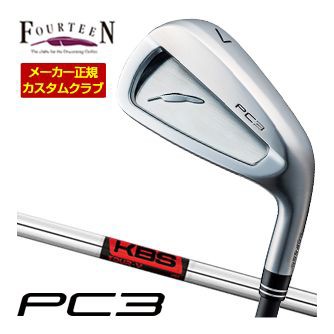 特注カスタムクラブ フォーティーン 2024 PC3 アイアン KBS TOUR V シャフト 4本セット[＃7-P]
