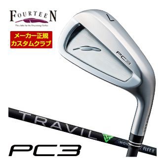 特注カスタムクラブ フォーティーン 2024 PC3 アイアン フジクラ TRAVIL IRON シャフト 4本セット[＃7-P]