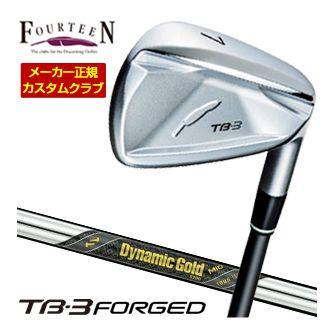 特注カスタムクラブ フォーティーン 2025NEW TB-3 FORGED アイアン ダイナミックゴールド MID 115 シャフト 4本セット[＃7-P]