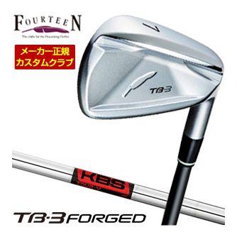 特注カスタムクラブ フォーティーン 2025NEW TB-3 FORGED アイアン KBS TOUR V シャフト 4本セット[＃7-P]