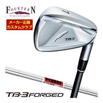 特注カスタムクラブ フォーティーン 2025NEW TB-3 FORGED アイアン KBS TOUR S-TAPER シャフト 単品[＃5、＃6、＃7、＃8、＃9、PW]