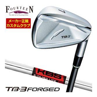 特注カスタムクラブ フォーティーン 2025NEW TB-3 FORGED アイアン KBS TOUR S-TAPER LITE シャフト 単品[＃5、＃6、＃7、＃8、＃9、PW]