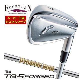 特注カスタムクラブ フォーティーン 2025NEW TB-5 FORGED アイアン ダイナミックゴールド HT シャフト 4本セット[＃7-P]