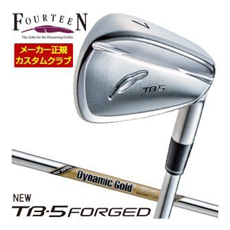 特注カスタムクラブ フォーティーン 2025NEW TB-5 FORGED アイアン ダイナミックゴールド EX ツアー イシュー シャフト 4本セット[＃7-P]