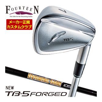 特注カスタムクラブ フォーティーン 2025NEW TB-5 FORGED アイアン DG105 ONYX BLACK シャフト 4本セット[＃7-P]