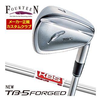 特注カスタムクラブ フォーティーン 2025NEW TB-5 FORGED アイアン KBS TOUR LITE シャフト 4本セット[＃7-P]