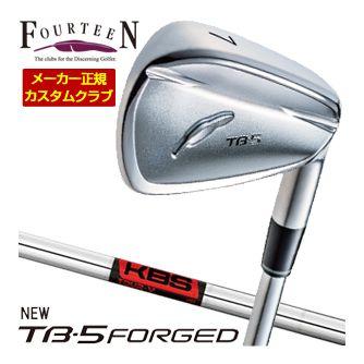 特注カスタムクラブ フォーティーン 2025NEW TB-5 FORGED アイアン KBS TOUR V シャフト 4本セット[＃7-P]