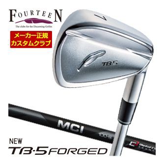 特注カスタムクラブ フォーティーン 2025NEW TB-5 FORGED アイアン フジクラ MCI BLACK 60 / 80 / 100 シャフト 4本セット[＃7-P]