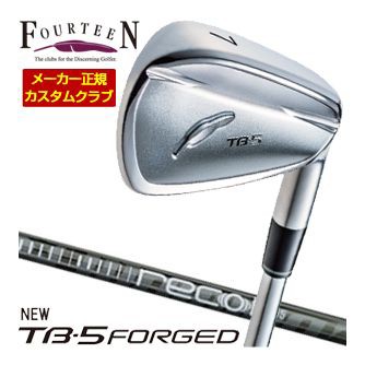 特注カスタムクラブ フォーティーン 2025NEW TB-5 FORGED アイアン USTマミヤ アッタス Recoil 95 / 110 シャフト 4本セット[＃7-P]