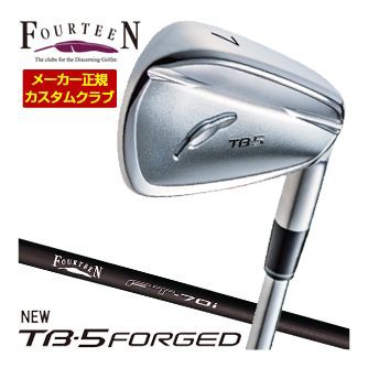 特注カスタムクラブ フォーティーン 2025NEW TB-5 FORGED アイアン FT-70i オリジナルカーボン シャフト 4本セット[＃7-P]