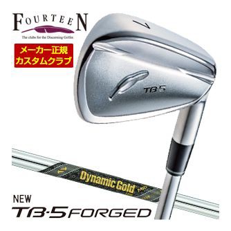 特注カスタムクラブ フォーティーン 2025NEW TB-5 FORGED アイアン ダイナミックゴールド MID 95 ツアー イシュー シャフト 4本セット[＃