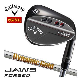 特注カスタムクラブ キャロウェイ JAWS FORGED ウェッジ チャコールブラック Dynamic Gold 120 シャフト ゴルフ