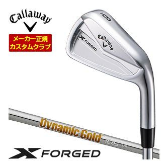 特注カスタムクラブ キャロウェイ X FORGED 24 アイアン 6本セット[＃5-P] ダイナミックゴールド 105 シャフト