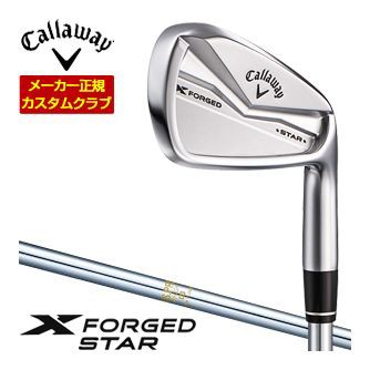 特注カスタムクラブ キャロウェイ X FORGED STAR 24 アイアン 6本セット[＃5-P] N.S.PRO 850GH シャフト