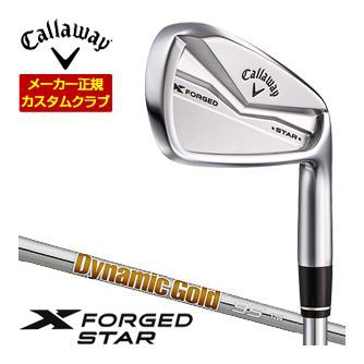 特注カスタムクラブ キャロウェイ X FORGED STAR 24 アイアン 6本セット[＃5-P] ダイナミックゴールド 95 シャフト