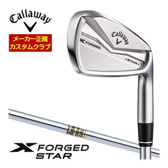 特注カスタムクラブ キャロウェイ X FORGED STAR 24 アイアン 6本セット[＃5-P] ダイナミックゴールド シャフト