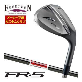 特注カスタムクラブ フォーティーン FR-5 ウエッジ ダイヤモンドブラックサテン仕上げ KBS TOUR S-TAPER BLACK シャフト