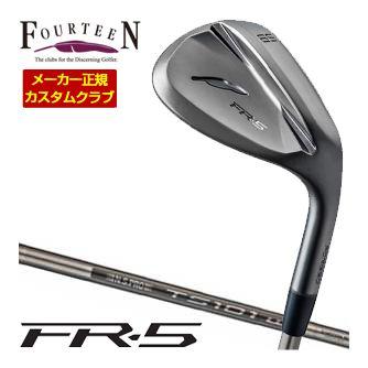 特注カスタムクラブ フォーティーン FR-5 ウエッジ ダイヤモンドブラックサテン仕上げ Fourteenオリジナル TS-101w BLACK Edition スチール シャフト