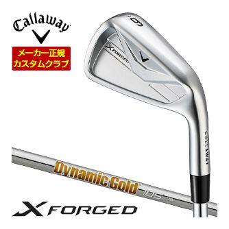 特注カスタムクラブ キャロウェイ X FORGED アイアン 4本セット[＃7-P] ダイナミックゴールド 105 シャフト