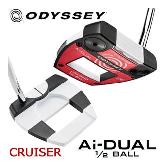 オデッセイ Ai-DUAL 1/2 BALL CRUISER JAILBIRD DB パター STROKE LAB 140 スチールシャフト