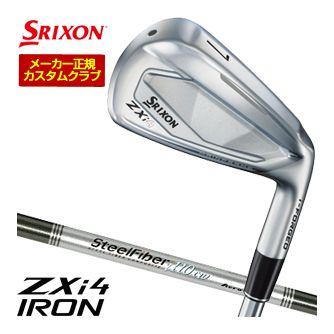 特注カスタムクラブ スリクソン ZXi4 アイアン Aerotech Steel Fiber i シャフト 単品[＃4、＃5、＃6、＃7、＃8、＃9、PW、AW、SW]