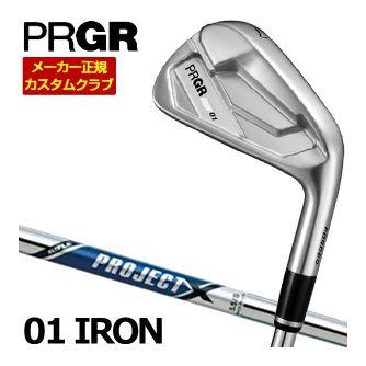 特注カスタムクラブ プロギア 01 アイアン RIFLE PROJECT X シャフト 4本セット[＃7-PW]