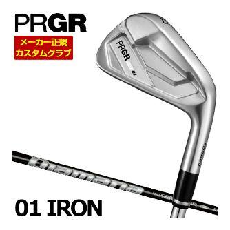 特注カスタムクラブ プロギア 01 アイアン Diamana M FOR PRGR シャフト 4本セット[＃7-PW]