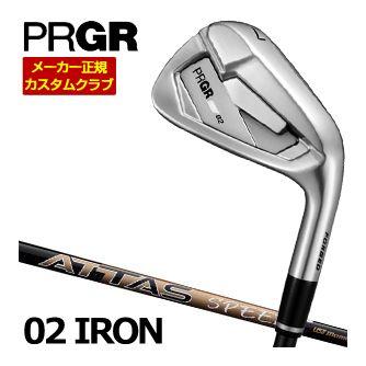 特注カスタムクラブ プロギア 02 アイアン ATTAS SPEED シャフト 単品[＃4、＃5、＃6、＃7、＃8、＃9、PW]