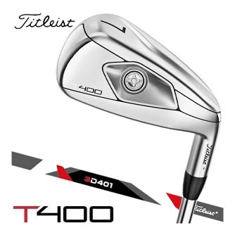 タイトリスト T400 アイアン Titleist 3D401 カーボンシャフト 5本セット[＃7-P、W43]