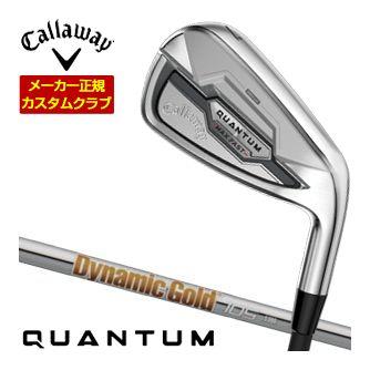 特注カスタムクラブ キャロウェイ QUANTUM MAX FAST アイアン 4本セット[＃7-PW] ダイナミックゴールド 105 シャフト