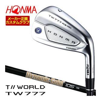特注カスタムクラブ 本間ゴルフ ツアーワールド TW777 PCB MAX アイアン DG105 ONYX BLACK シャフト 4本セット[＃7-＃10]
