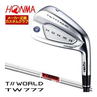 特注カスタムクラブ 本間ゴルフ ツアーワールド TW777 PCB MAX アイアン KBS TOUR $-TAPER シャフト 4本セット[＃7-＃10]