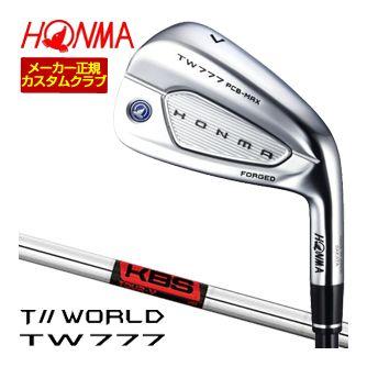 特注カスタムクラブ 本間ゴルフ ツアーワールド TW777 PCB MAX アイアン KBS TOUR V シャフト 4本セット[＃7-＃10]