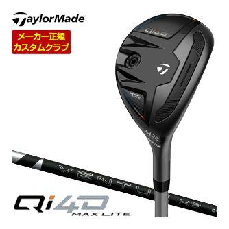 特注カスタムクラブ テーラーメイド Qi4D MAX LITE レスキュー フジクラ VENTUS HB BLACK シャフト