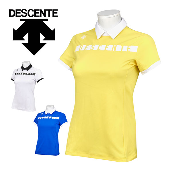 デサントゴルフ レディース ゴルフウェア リサイクルソロテックス 鹿の子 半袖 ポロシャツ DGWVJA07 2023年春夏モデル S-L
