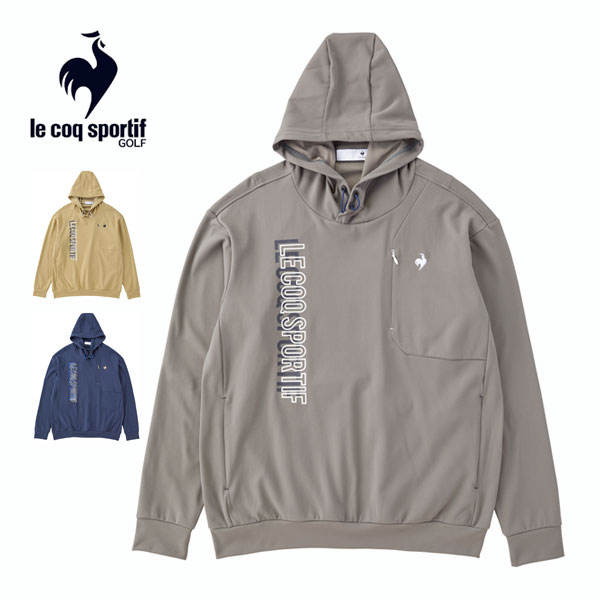 ルコックスポルティフ ゴルフ ストレッチフォーサー プルオーバー フーディー ウェア メンズ 2024年秋冬モデル LG4FSW00M M-3L