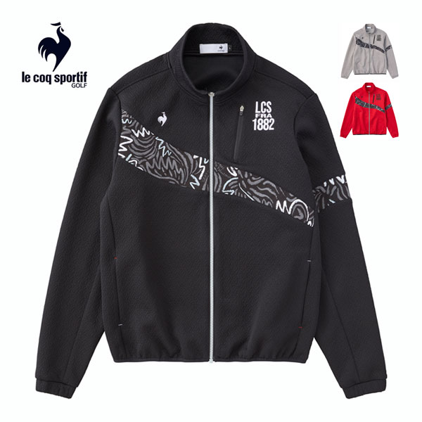 ルコックスポルティフ ゴルフ ストレッチフォーサー キルトジャガード フルジップ ブルゾン ウェア メンズ 2024年秋冬モデル LG4FSW51M M-3Lの通販は 8,778円