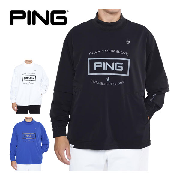 ピン パフォーマンスライン 2WAY スニードジャック プルオーバー ブルゾン ウェア メンズ 2024年秋冬モデル 621-4221801 M-LL