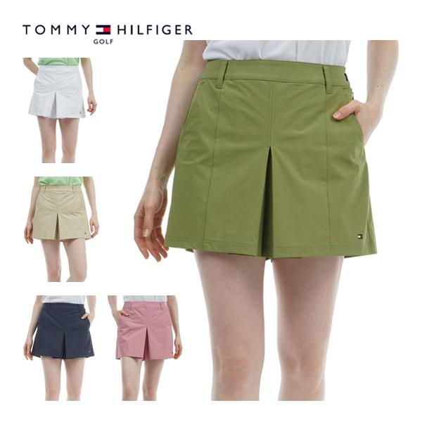 トミーヒルフィガー ゴルフ ウェア レディース フロントタック キュロットパンツ THLA433 2024年春夏モデル XS-LLの通販は