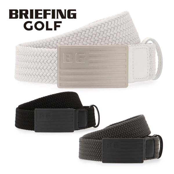 ブリーフィング BG バックル メッシュ ベルト ゴルフウェア メンズ BRG211G35