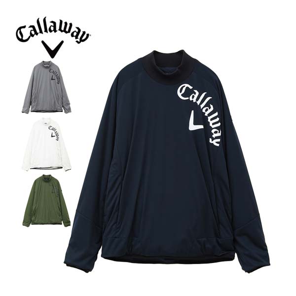 キャロウェイ スターストレッチ ふんわり裏地 プルオーバー モックネック ブルゾン ゴルフウェア メンズ 2024年秋冬モデル M-3L C24215107