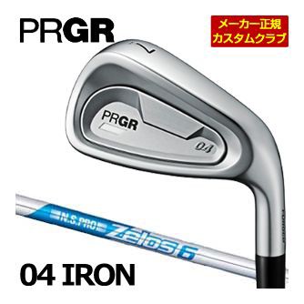 特注カスタムクラブ プロギア 04 アイアン N.S.PRO ZELOS 6 シャフト 5本セット[＃7-PW、AW]