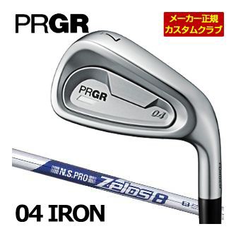 特注カスタムクラブ プロギア 04 アイアン N.S.PRO ZELOS 8 シャフト 5本セット[＃7-PW、AW]